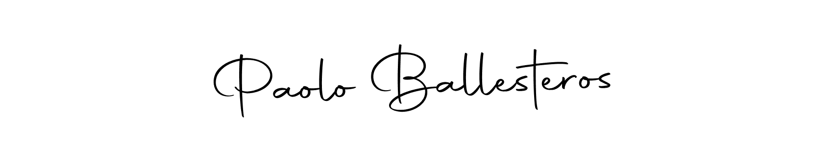 Use a signature maker to create a handwritten signature online. With this signature software, you can design (Autography-DOLnW) your own signature for name Paolo Ballesteros. Paolo Ballesteros signature style 10 images and pictures png