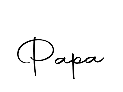 Design your own signature with our free online signature maker. With this signature software, you can create a handwritten (Autography-DOLnW) signature for name Papa. Papa signature style 10 images and pictures png