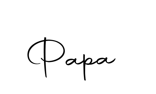 Create a beautiful signature design for name Papa . With this signature (Autography-DOLnW) fonts, you can make a handwritten signature for free. Papa  signature style 10 images and pictures png