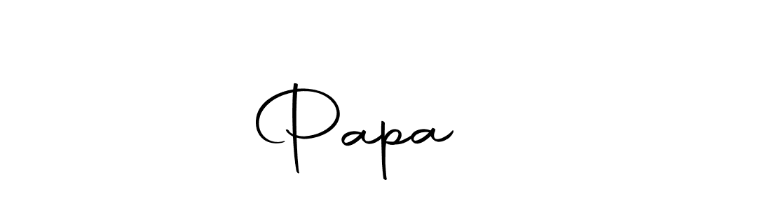 Design your own signature with our free online signature maker. With this signature software, you can create a handwritten (Autography-DOLnW) signature for name Papa ❤️. Papa ❤️ signature style 10 images and pictures png