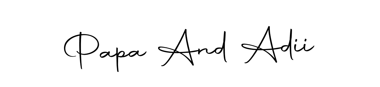 It looks lik you need a new signature style for name Papa And Adii. Design unique handwritten (Autography-DOLnW) signature with our free signature maker in just a few clicks. Papa And Adii signature style 10 images and pictures png