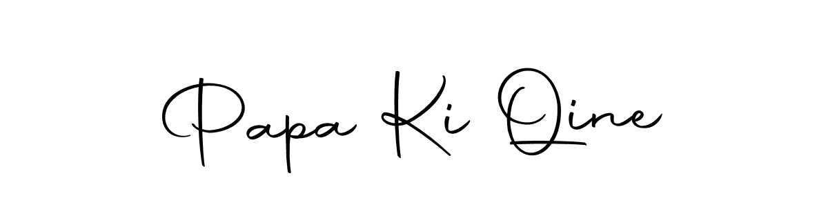 Design your own signature with our free online signature maker. With this signature software, you can create a handwritten (Autography-DOLnW) signature for name Papa Ki Qine. Papa Ki Qine signature style 10 images and pictures png