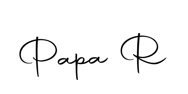 It looks lik you need a new signature style for name Papa R. Design unique handwritten (Autography-DOLnW) signature with our free signature maker in just a few clicks. Papa R signature style 10 images and pictures png