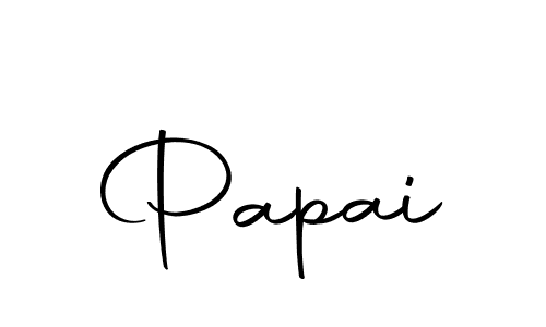Design your own signature with our free online signature maker. With this signature software, you can create a handwritten (Autography-DOLnW) signature for name Papai. Papai signature style 10 images and pictures png