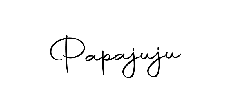 Design your own signature with our free online signature maker. With this signature software, you can create a handwritten (Autography-DOLnW) signature for name Papajuju. Papajuju signature style 10 images and pictures png