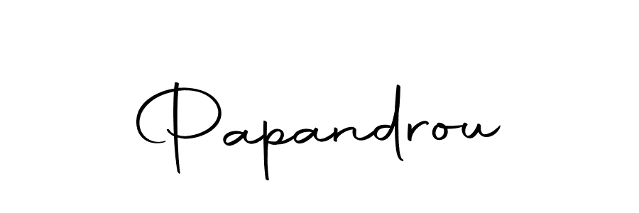 You should practise on your own different ways (Autography-DOLnW) to write your name (Papandrou) in signature. don't let someone else do it for you. Papandrou signature style 10 images and pictures png