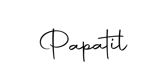 Make a beautiful signature design for name Papatil. Use this online signature maker to create a handwritten signature for free. Papatil signature style 10 images and pictures png
