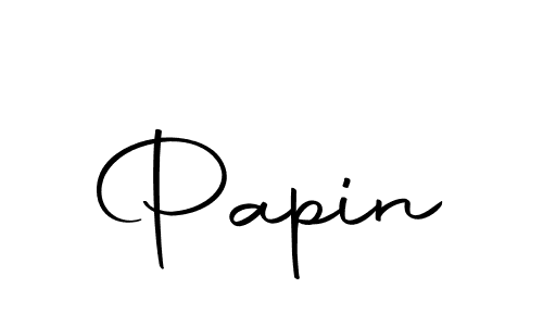 Create a beautiful signature design for name Papin. With this signature (Autography-DOLnW) fonts, you can make a handwritten signature for free. Papin signature style 10 images and pictures png