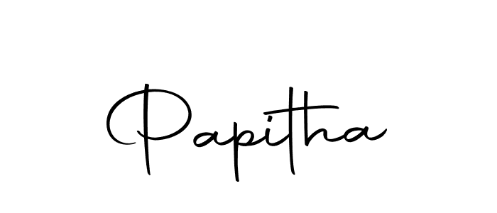 How to make Papitha signature? Autography-DOLnW is a professional autograph style. Create handwritten signature for Papitha name. Papitha signature style 10 images and pictures png