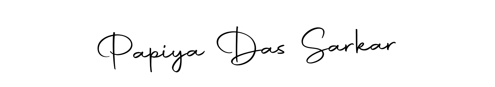 Create a beautiful signature design for name Papiya Das Sarkar. With this signature (Autography-DOLnW) fonts, you can make a handwritten signature for free. Papiya Das Sarkar signature style 10 images and pictures png