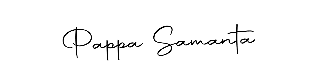 How to make Pappa Samanta name signature. Use Autography-DOLnW style for creating short signs online. This is the latest handwritten sign. Pappa Samanta signature style 10 images and pictures png