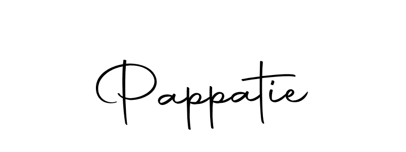 Make a beautiful signature design for name Pappatie. With this signature (Autography-DOLnW) style, you can create a handwritten signature for free. Pappatie signature style 10 images and pictures png
