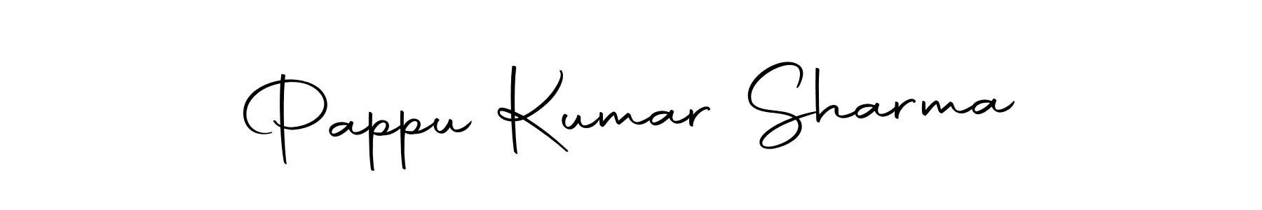 Create a beautiful signature design for name Pappu Kumar Sharma. With this signature (Autography-DOLnW) fonts, you can make a handwritten signature for free. Pappu Kumar Sharma signature style 10 images and pictures png