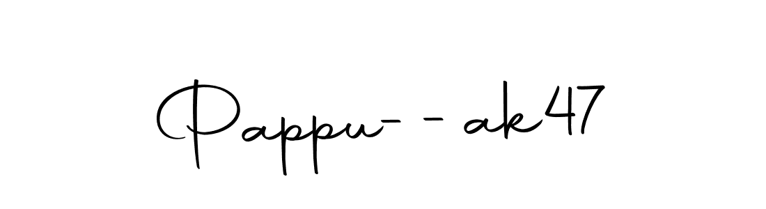 Create a beautiful signature design for name Pappu--ak47. With this signature (Autography-DOLnW) fonts, you can make a handwritten signature for free. Pappu--ak47 signature style 10 images and pictures png