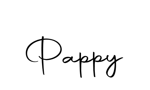 Use a signature maker to create a handwritten signature online. With this signature software, you can design (Autography-DOLnW) your own signature for name Pappy. Pappy signature style 10 images and pictures png