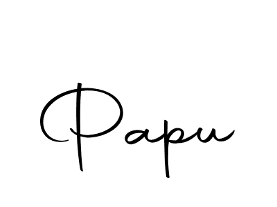 The best way (Autography-DOLnW) to make a short signature is to pick only two or three words in your name. The name Papu include a total of six letters. For converting this name. Papu signature style 10 images and pictures png