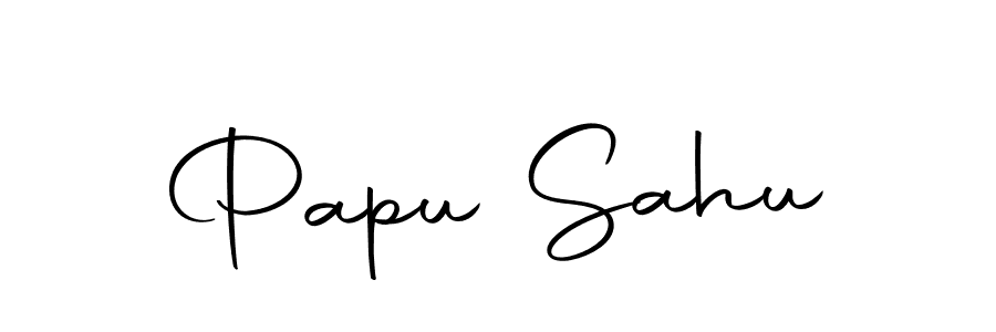 How to make Papu Sahu name signature. Use Autography-DOLnW style for creating short signs online. This is the latest handwritten sign. Papu Sahu signature style 10 images and pictures png