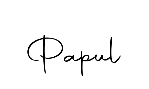 Create a beautiful signature design for name Papul. With this signature (Autography-DOLnW) fonts, you can make a handwritten signature for free. Papul signature style 10 images and pictures png