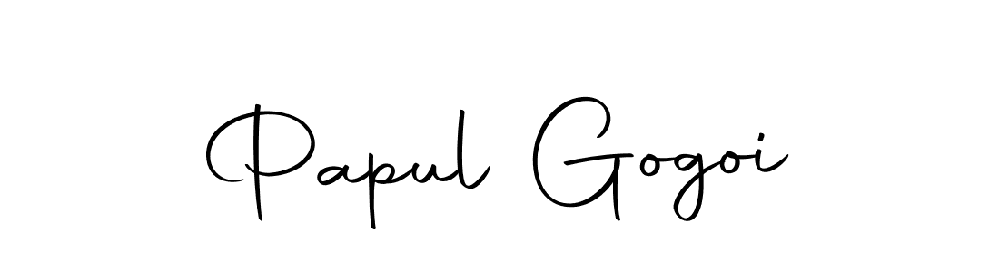 Design your own signature with our free online signature maker. With this signature software, you can create a handwritten (Autography-DOLnW) signature for name Papul Gogoi. Papul Gogoi signature style 10 images and pictures png