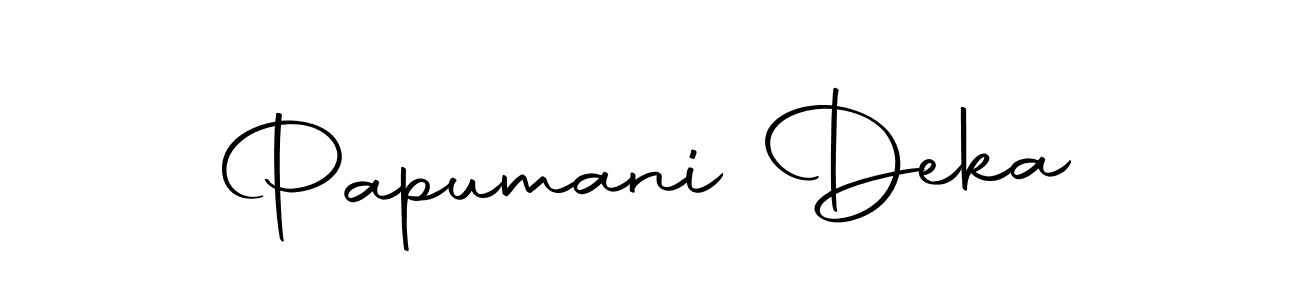 Design your own signature with our free online signature maker. With this signature software, you can create a handwritten (Autography-DOLnW) signature for name Papumani Deka. Papumani Deka signature style 10 images and pictures png