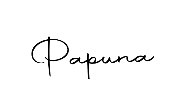 How to make Papuna name signature. Use Autography-DOLnW style for creating short signs online. This is the latest handwritten sign. Papuna signature style 10 images and pictures png