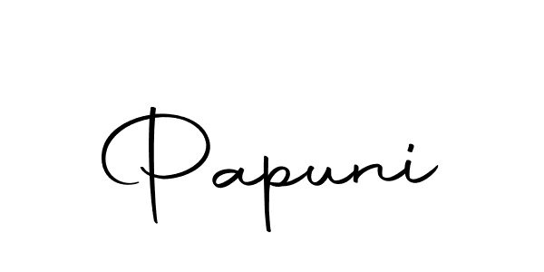 Make a beautiful signature design for name Papuni. Use this online signature maker to create a handwritten signature for free. Papuni signature style 10 images and pictures png