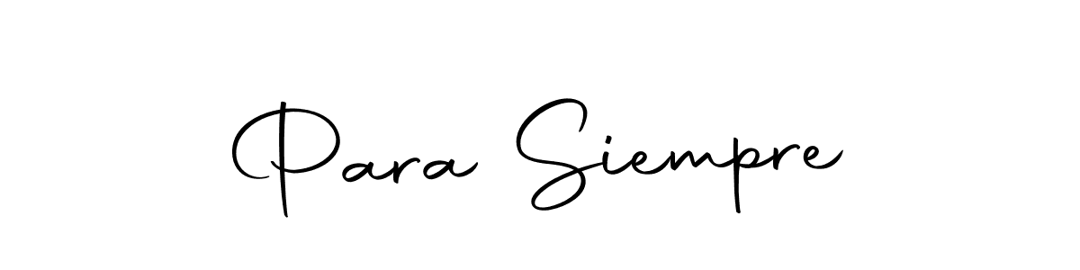 Use a signature maker to create a handwritten signature online. With this signature software, you can design (Autography-DOLnW) your own signature for name Para Siempre. Para Siempre signature style 10 images and pictures png