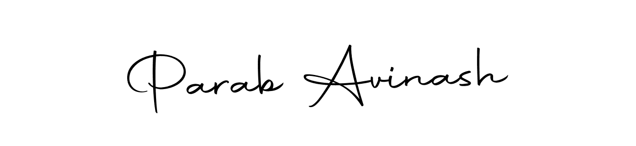 Create a beautiful signature design for name Parab Avinash. With this signature (Autography-DOLnW) fonts, you can make a handwritten signature for free. Parab Avinash signature style 10 images and pictures png