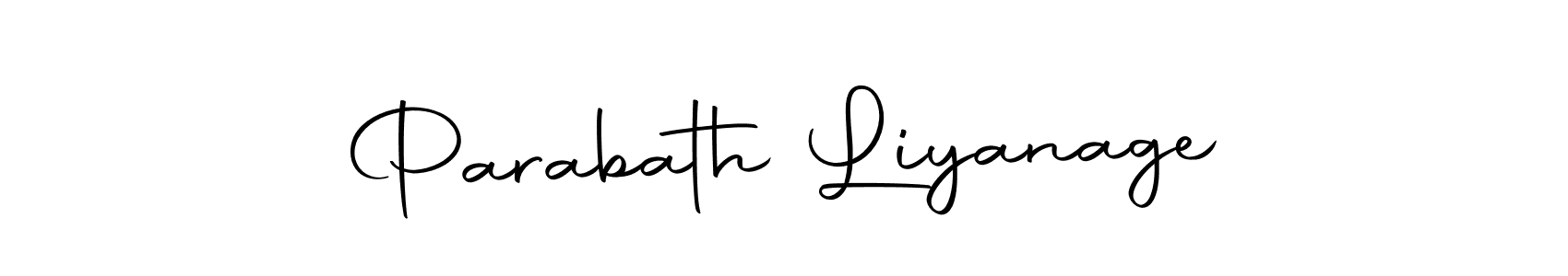 Design your own signature with our free online signature maker. With this signature software, you can create a handwritten (Autography-DOLnW) signature for name Parabath Liyanage. Parabath Liyanage signature style 10 images and pictures png