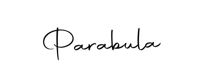 You should practise on your own different ways (Autography-DOLnW) to write your name (Parabula) in signature. don't let someone else do it for you. Parabula signature style 10 images and pictures png