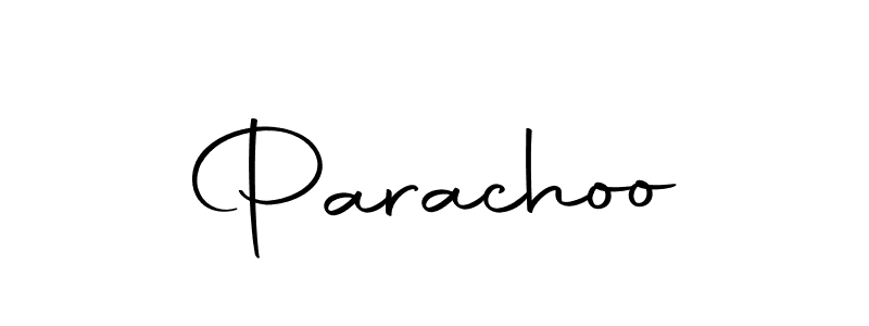 How to make Parachoo name signature. Use Autography-DOLnW style for creating short signs online. This is the latest handwritten sign. Parachoo signature style 10 images and pictures png