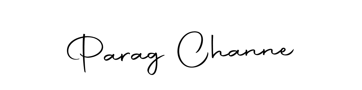 Make a short Parag Channe signature style. Manage your documents anywhere anytime using Autography-DOLnW. Create and add eSignatures, submit forms, share and send files easily. Parag Channe signature style 10 images and pictures png