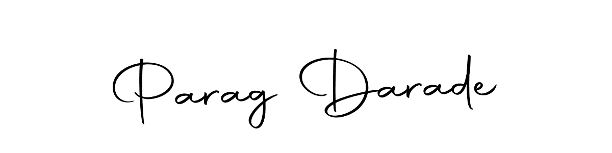 Create a beautiful signature design for name Parag Darade. With this signature (Autography-DOLnW) fonts, you can make a handwritten signature for free. Parag Darade signature style 10 images and pictures png