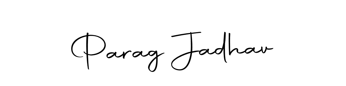 The best way (Autography-DOLnW) to make a short signature is to pick only two or three words in your name. The name Parag Jadhav include a total of six letters. For converting this name. Parag Jadhav signature style 10 images and pictures png
