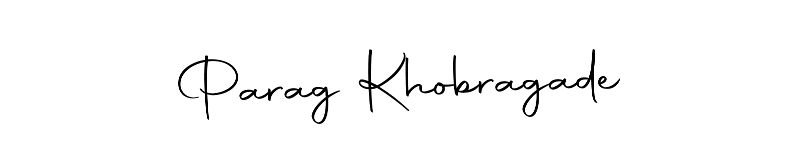 Create a beautiful signature design for name Parag Khobragade. With this signature (Autography-DOLnW) fonts, you can make a handwritten signature for free. Parag Khobragade signature style 10 images and pictures png