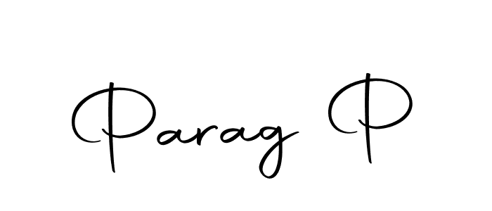 The best way (Autography-DOLnW) to make a short signature is to pick only two or three words in your name. The name Parag P include a total of six letters. For converting this name. Parag P signature style 10 images and pictures png