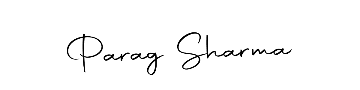 Make a short Parag Sharma signature style. Manage your documents anywhere anytime using Autography-DOLnW. Create and add eSignatures, submit forms, share and send files easily. Parag Sharma signature style 10 images and pictures png