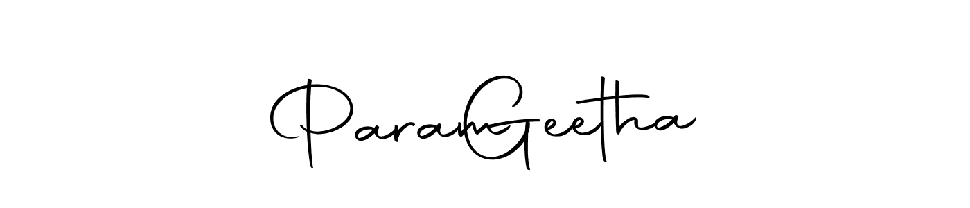 The best way (Autography-DOLnW) to make a short signature is to pick only two or three words in your name. The name Param   Geetha include a total of six letters. For converting this name. Param   Geetha signature style 10 images and pictures png