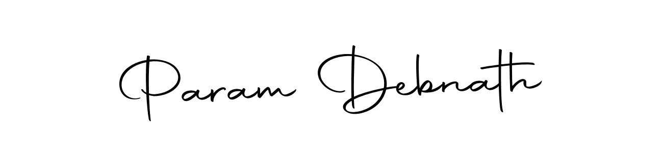 Design your own signature with our free online signature maker. With this signature software, you can create a handwritten (Autography-DOLnW) signature for name Param Debnath. Param Debnath signature style 10 images and pictures png