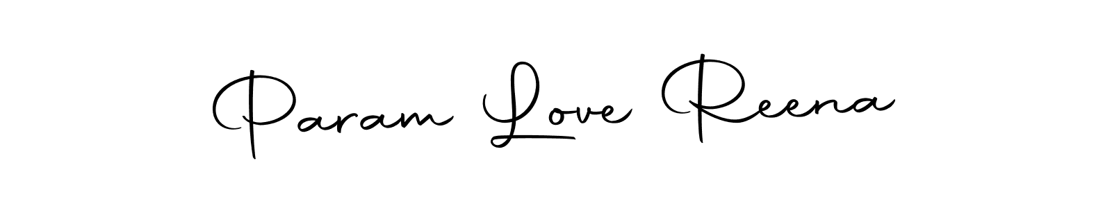 Use a signature maker to create a handwritten signature online. With this signature software, you can design (Autography-DOLnW) your own signature for name Param Love Reena. Param Love Reena signature style 10 images and pictures png