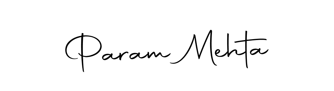 Design your own signature with our free online signature maker. With this signature software, you can create a handwritten (Autography-DOLnW) signature for name Param Mehta. Param Mehta signature style 10 images and pictures png