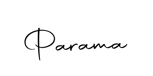 Create a beautiful signature design for name Parama. With this signature (Autography-DOLnW) fonts, you can make a handwritten signature for free. Parama signature style 10 images and pictures png