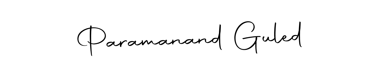 Make a beautiful signature design for name Paramanand Guled. Use this online signature maker to create a handwritten signature for free. Paramanand Guled signature style 10 images and pictures png