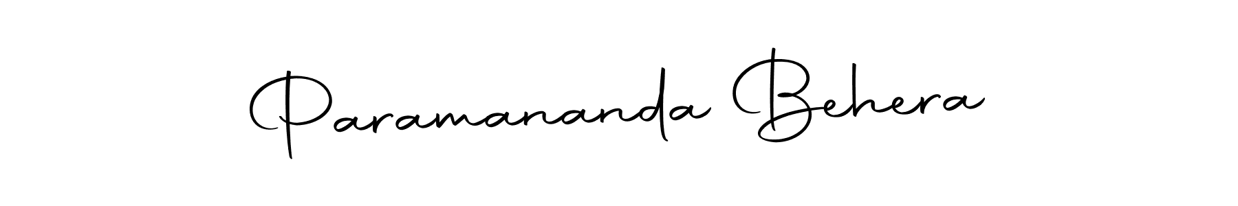 Create a beautiful signature design for name Paramananda Behera. With this signature (Autography-DOLnW) fonts, you can make a handwritten signature for free. Paramananda Behera signature style 10 images and pictures png
