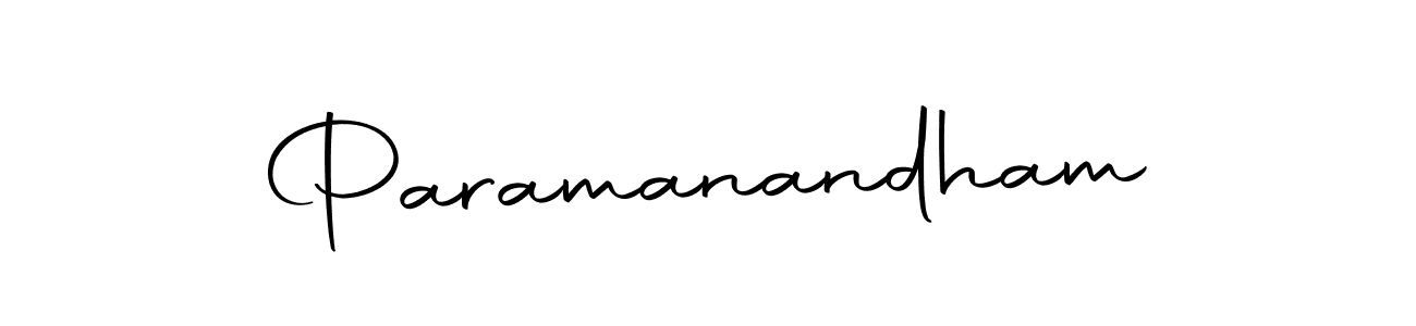 Create a beautiful signature design for name Paramanandham. With this signature (Autography-DOLnW) fonts, you can make a handwritten signature for free. Paramanandham signature style 10 images and pictures png
