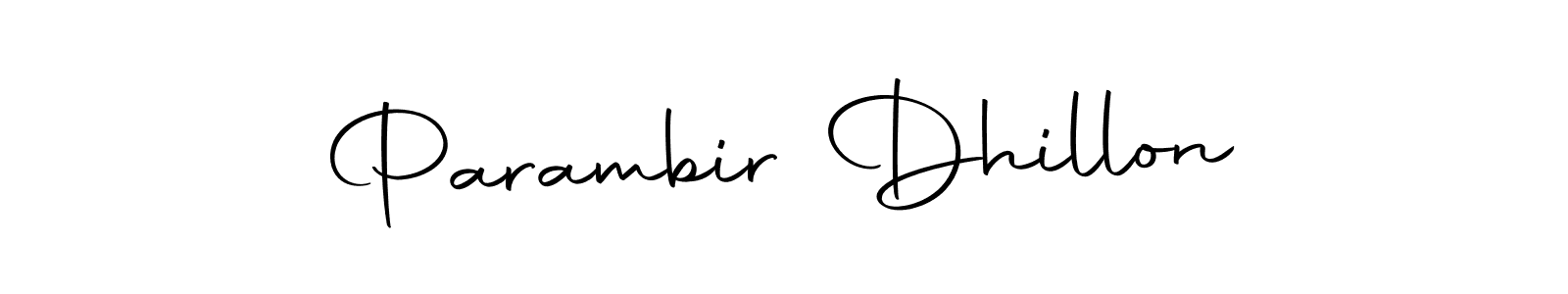 Make a beautiful signature design for name Parambir Dhillon. With this signature (Autography-DOLnW) style, you can create a handwritten signature for free. Parambir Dhillon signature style 10 images and pictures png