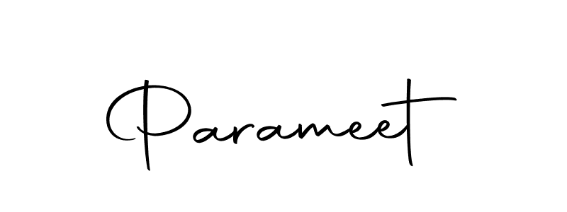 How to make Parameet name signature. Use Autography-DOLnW style for creating short signs online. This is the latest handwritten sign. Parameet signature style 10 images and pictures png