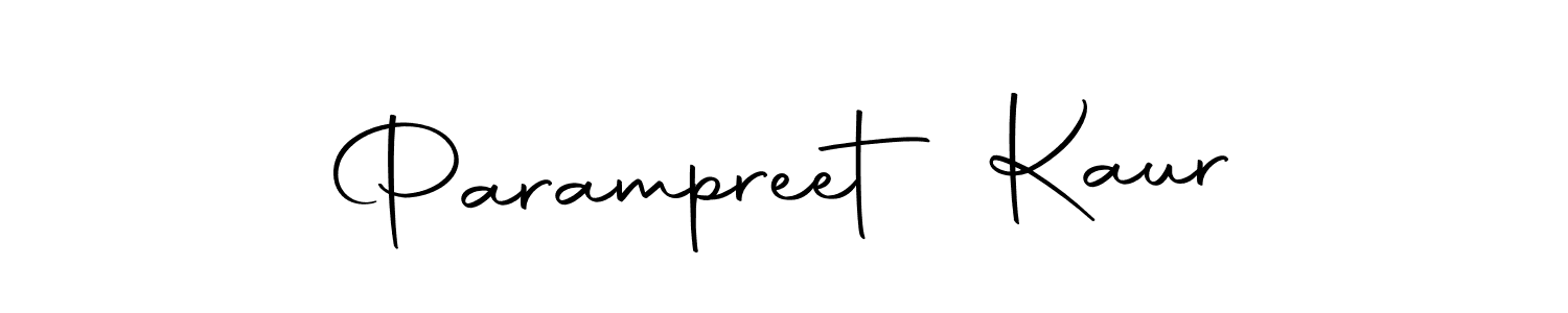 Create a beautiful signature design for name Parampreet Kaur. With this signature (Autography-DOLnW) fonts, you can make a handwritten signature for free. Parampreet Kaur signature style 10 images and pictures png