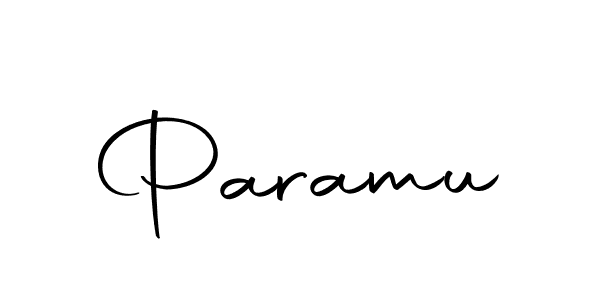 Make a beautiful signature design for name Paramu. With this signature (Autography-DOLnW) style, you can create a handwritten signature for free. Paramu signature style 10 images and pictures png