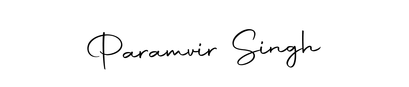 Create a beautiful signature design for name Paramvir Singh. With this signature (Autography-DOLnW) fonts, you can make a handwritten signature for free. Paramvir Singh signature style 10 images and pictures png